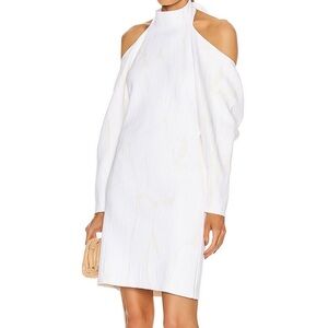 Proenza Schouler Jacquard Long Sleeve
Bandana Neck Dress